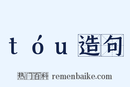 tóu造句是什么意思的图片